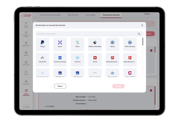 Connectez facilement vos comptes bancaires