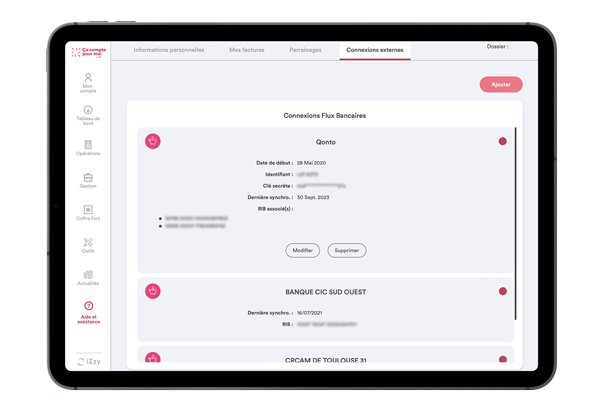 Connectez facilement vos comptes bancaires